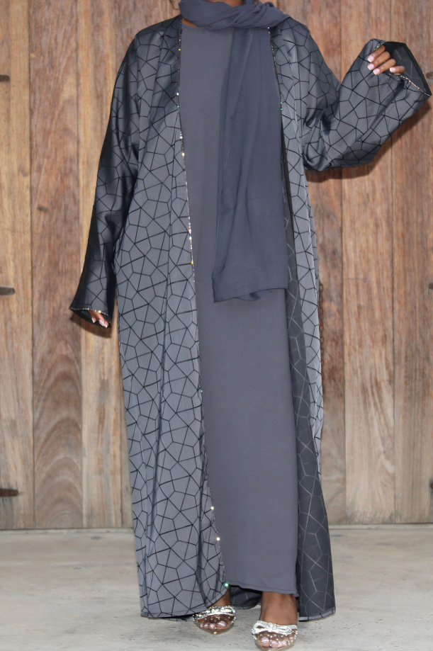Grey 'Amara' Women's Abaya
