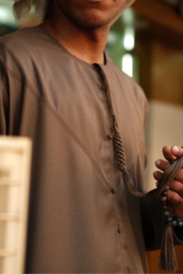 Sage Grey Emirati Thobe | Sage Grey Thobe | Al-Layth