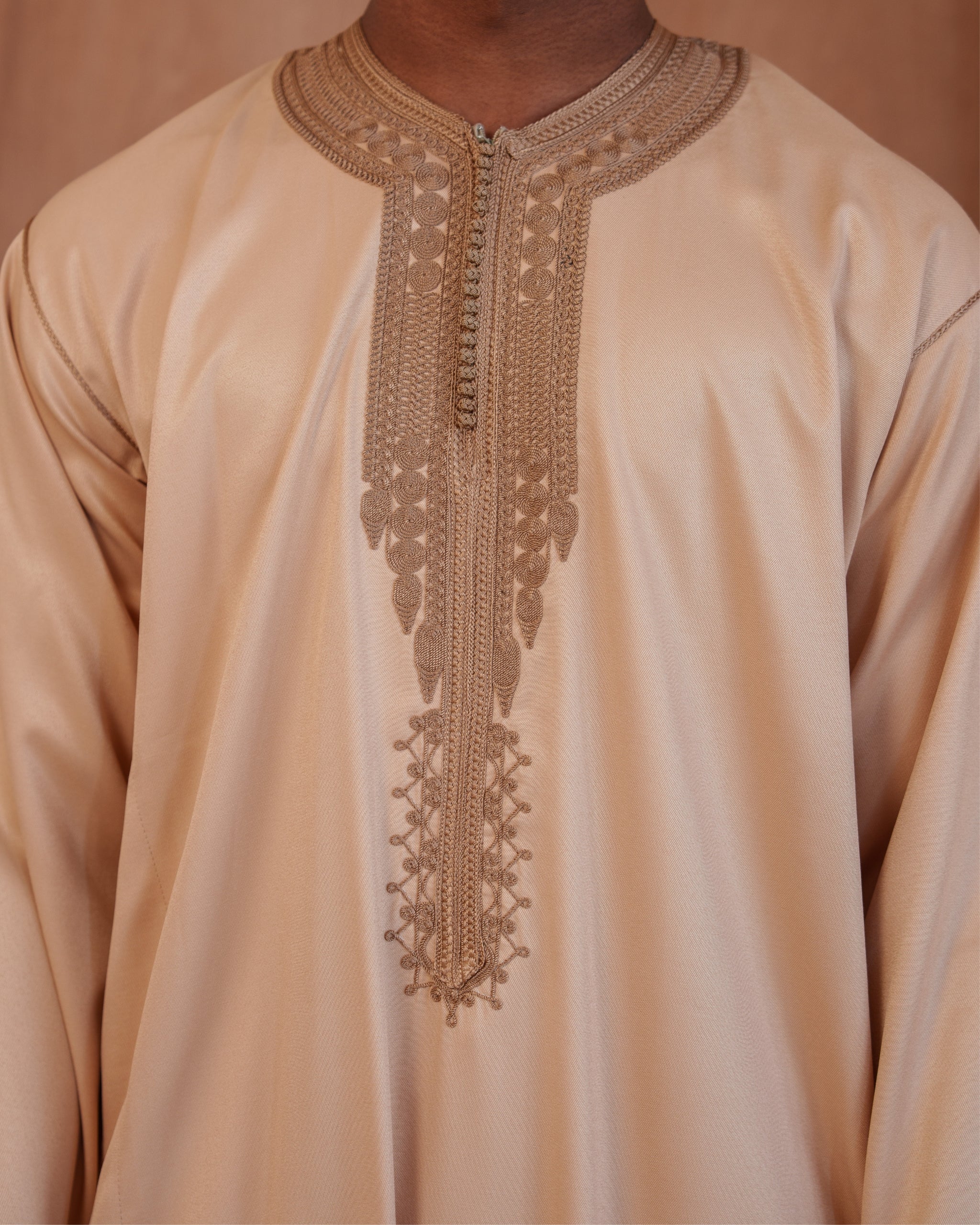 Royal Beige Moroccan Kaftan