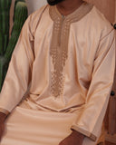 Royal Beige Moroccan Thobe (Kaftan)