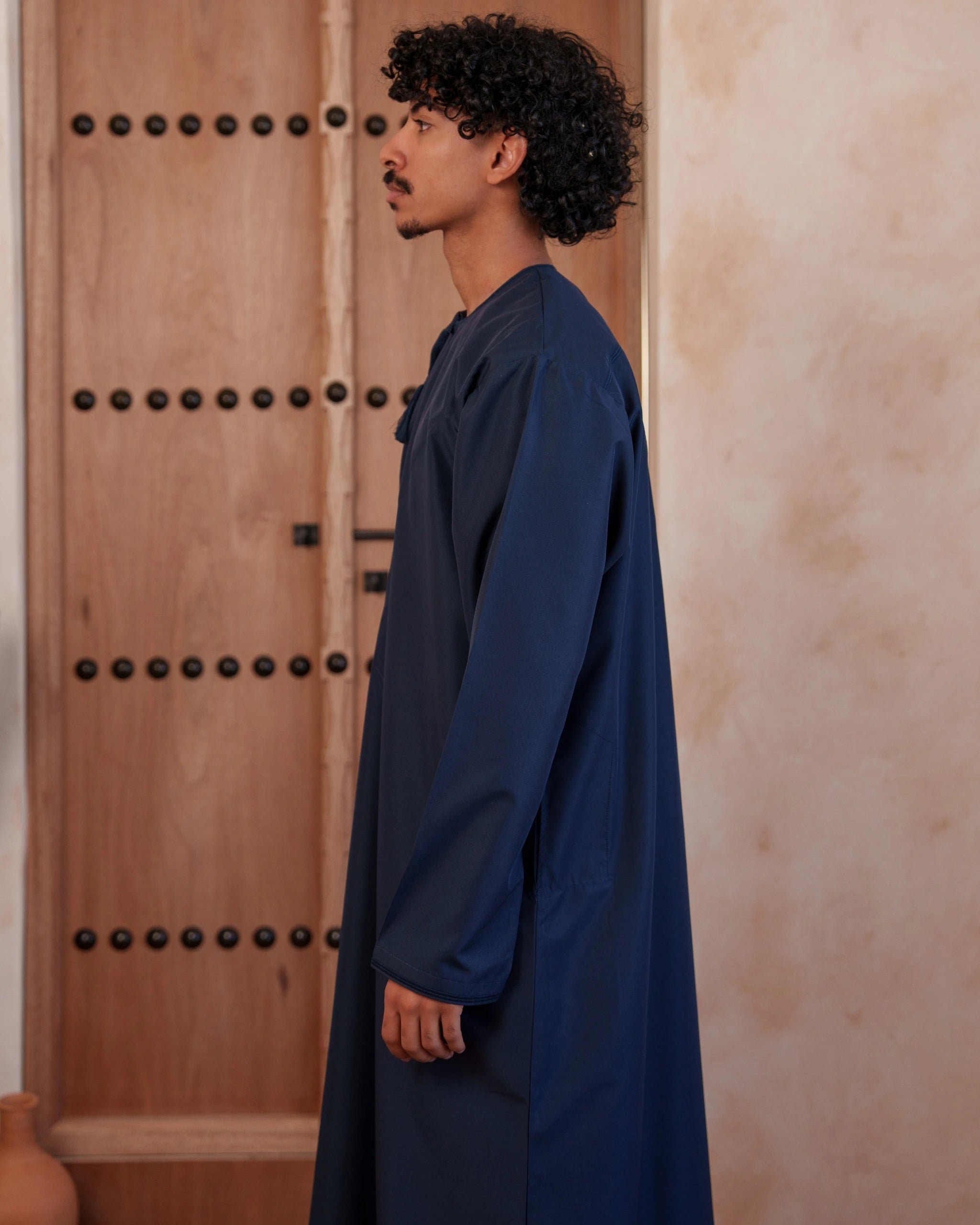 Navy Blue Omani Thobe