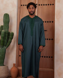 Emerald Green Moroccan Thobe (Kaftan)