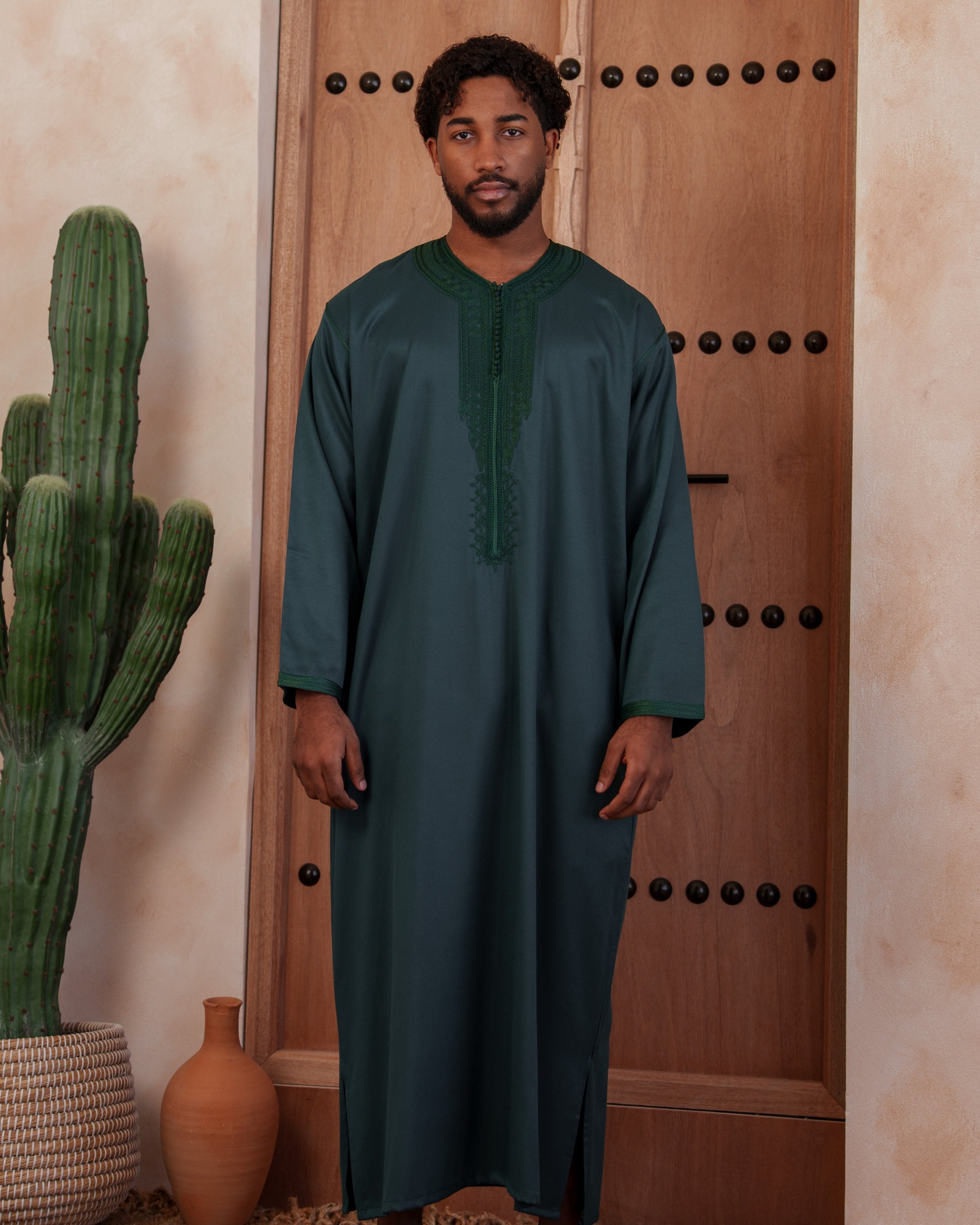 Emerald Green Moroccan Kaftan