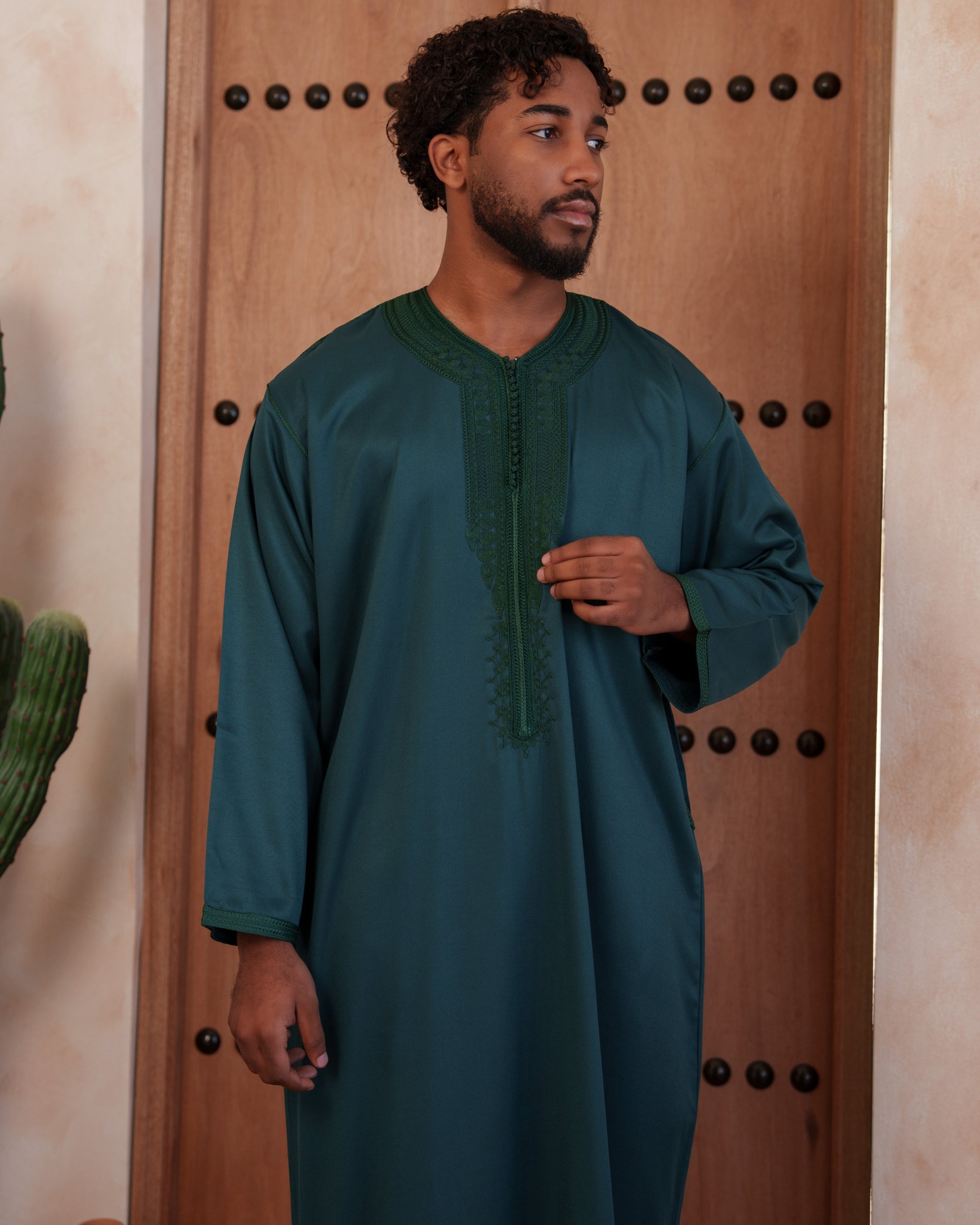 Emerald Green Moroccan Kaftan