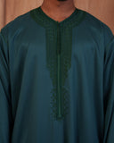 Emerald Green Moroccan Thobe (Kaftan)