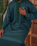 Emerald Green Moroccan Thobe (Kaftan)
