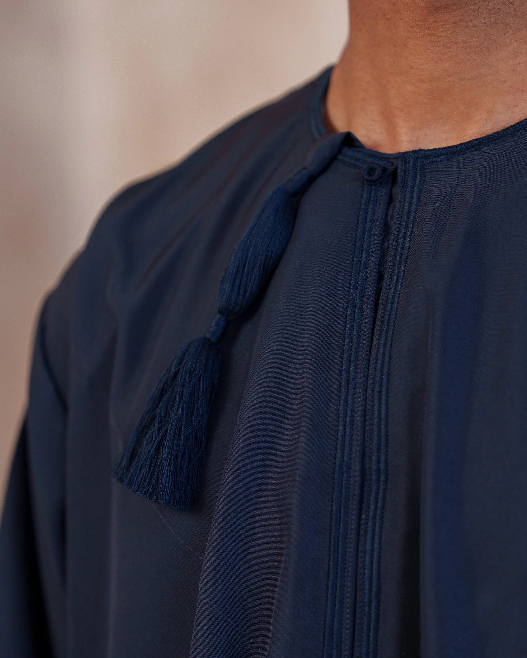 Navy Blue Omani Thobe
