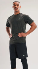 Black M-Flex Awrah Shorts, front view