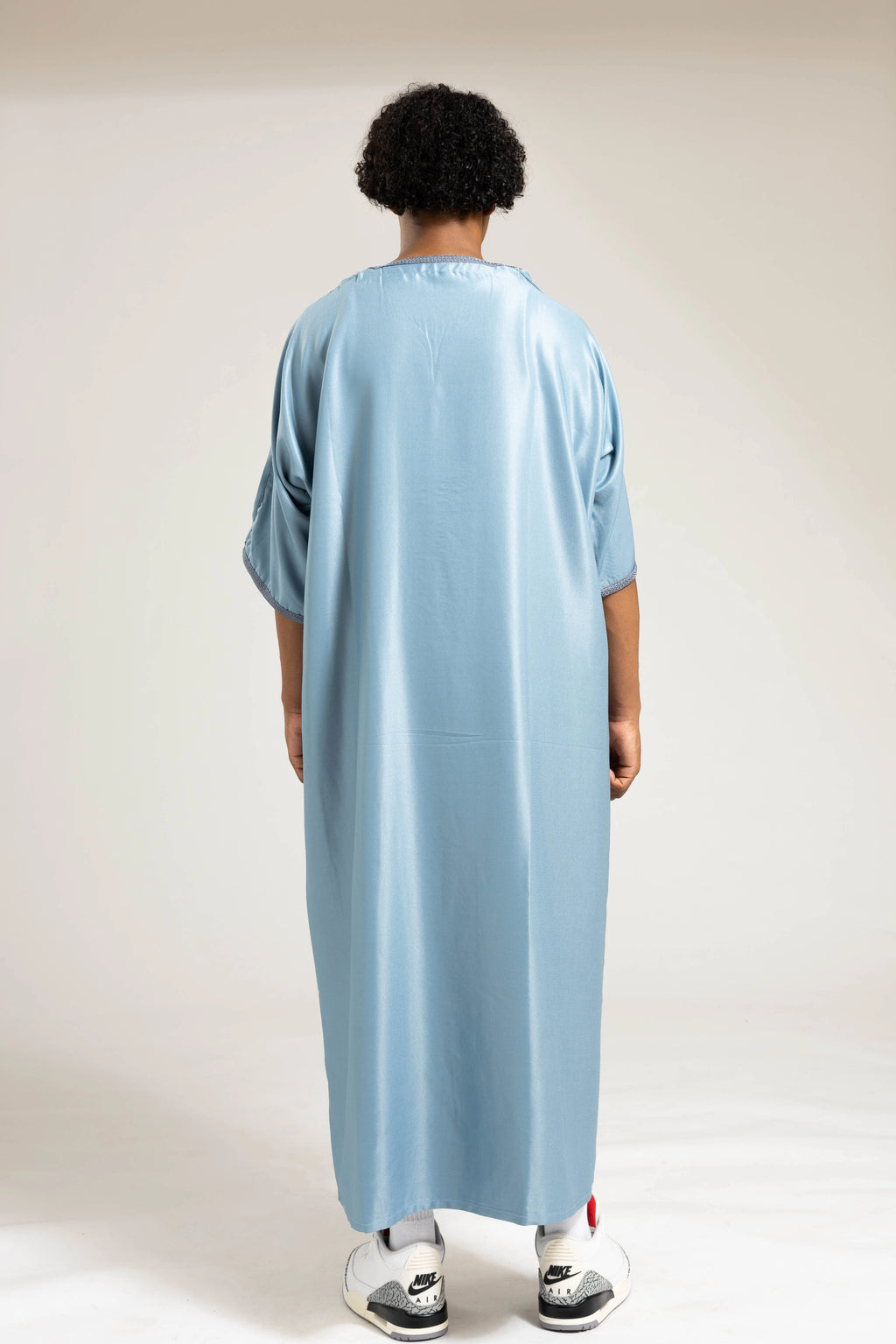 Baby Blue Moroccan Thobe | Blue Moroccan Thobe | Al-Layth