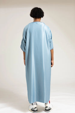 Collection of Baby Blue Moroccan Thobe | Blue Moroccan Thobe | Al-Layth in a gallery layout
