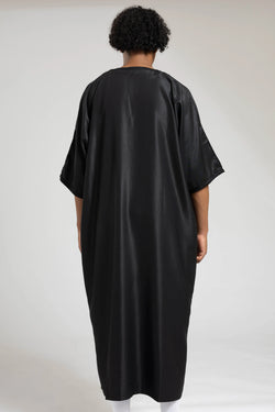 Collection of Black Moroccan Thobe | Triple Black Thobe | Al-Layth in a gallery layout