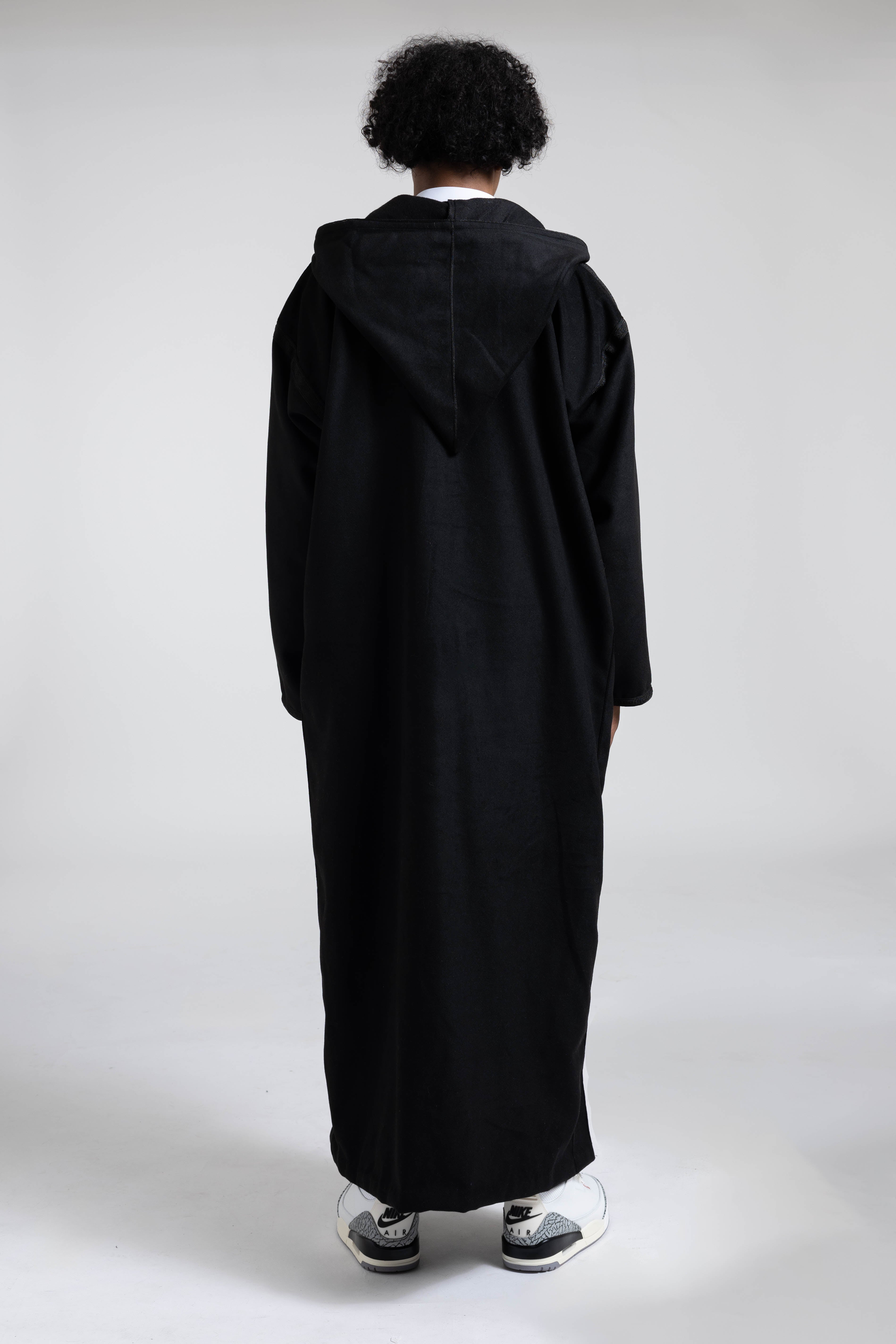 Triple Black Milifa Djellaba