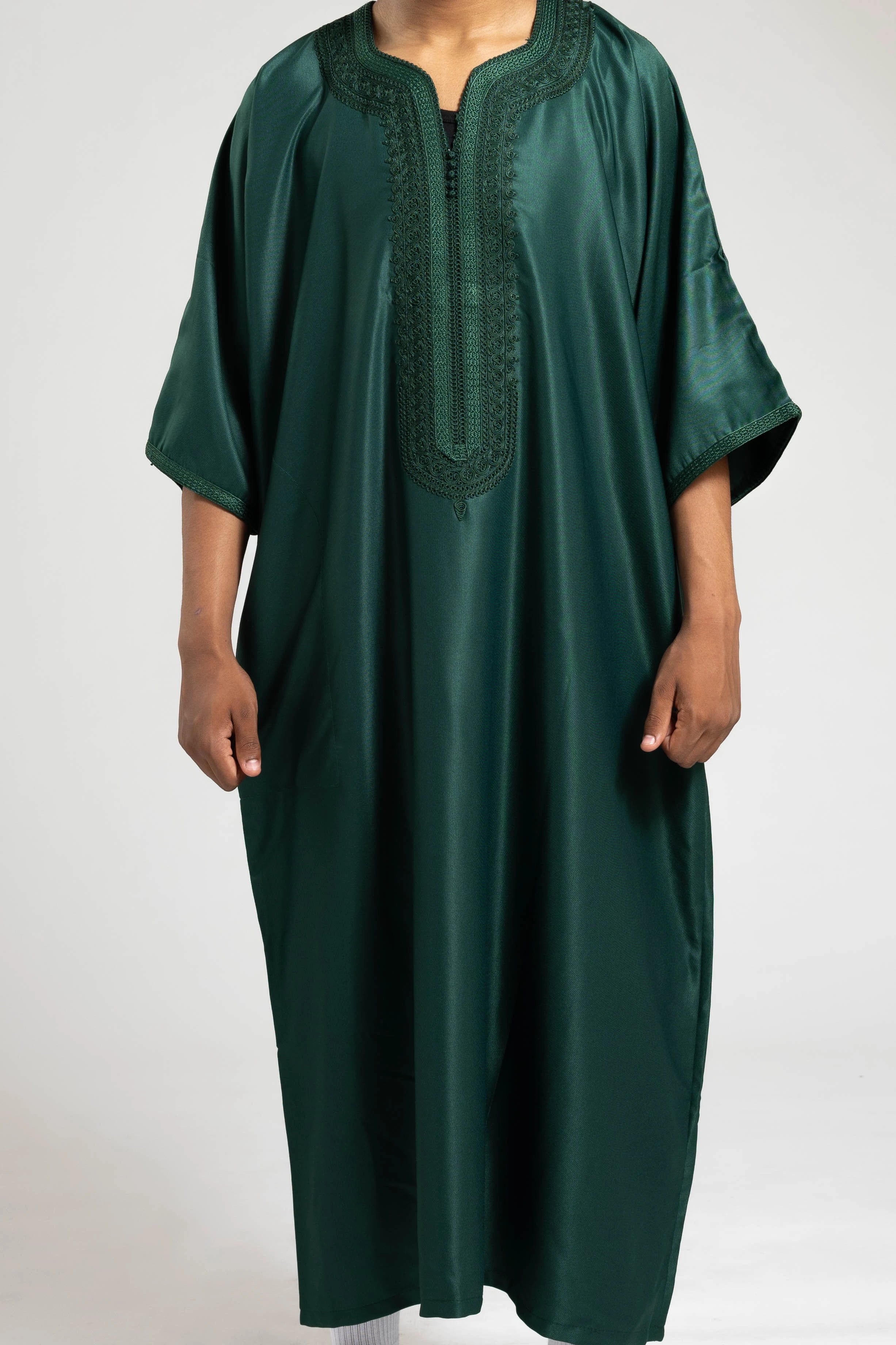Green Moroccan Thobe | Forest Green Thobe | Al-Layth