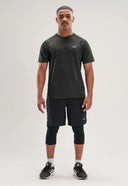 Black M-Flex Awrah Shorts, full length with liner below the knee