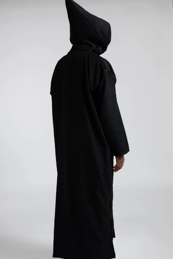 Black Moroccan Djellaba | Triple Black Djellaba | Al-Layth