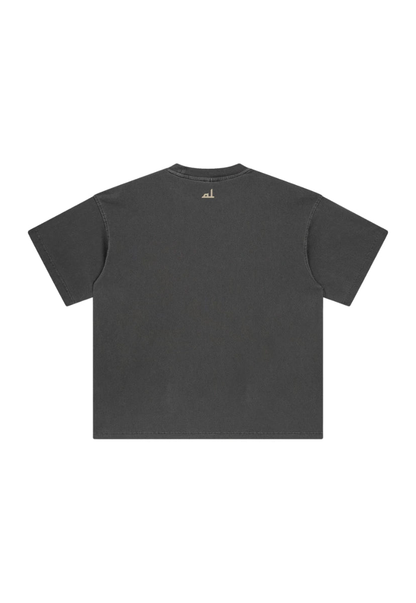 Collection of Oversized Crew Neck T-Shirt | Ash Grey T-Shirt | Al-Layth in a gallery layout
