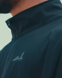 M-Flex Track Jacket — high collar, zip and embroidered logo detail