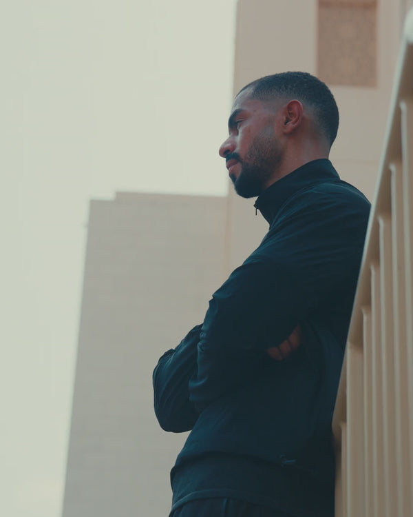 M-Flex Track Jacket worn — cinematic walk
